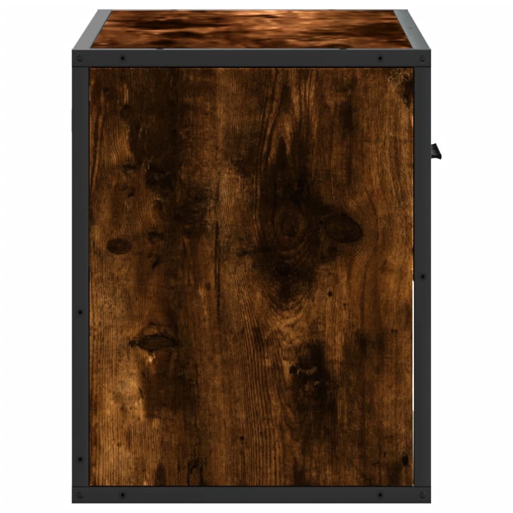 vidaXL Szafka pod telewizor, przydymiony dąb, 60x31x39,5 cm