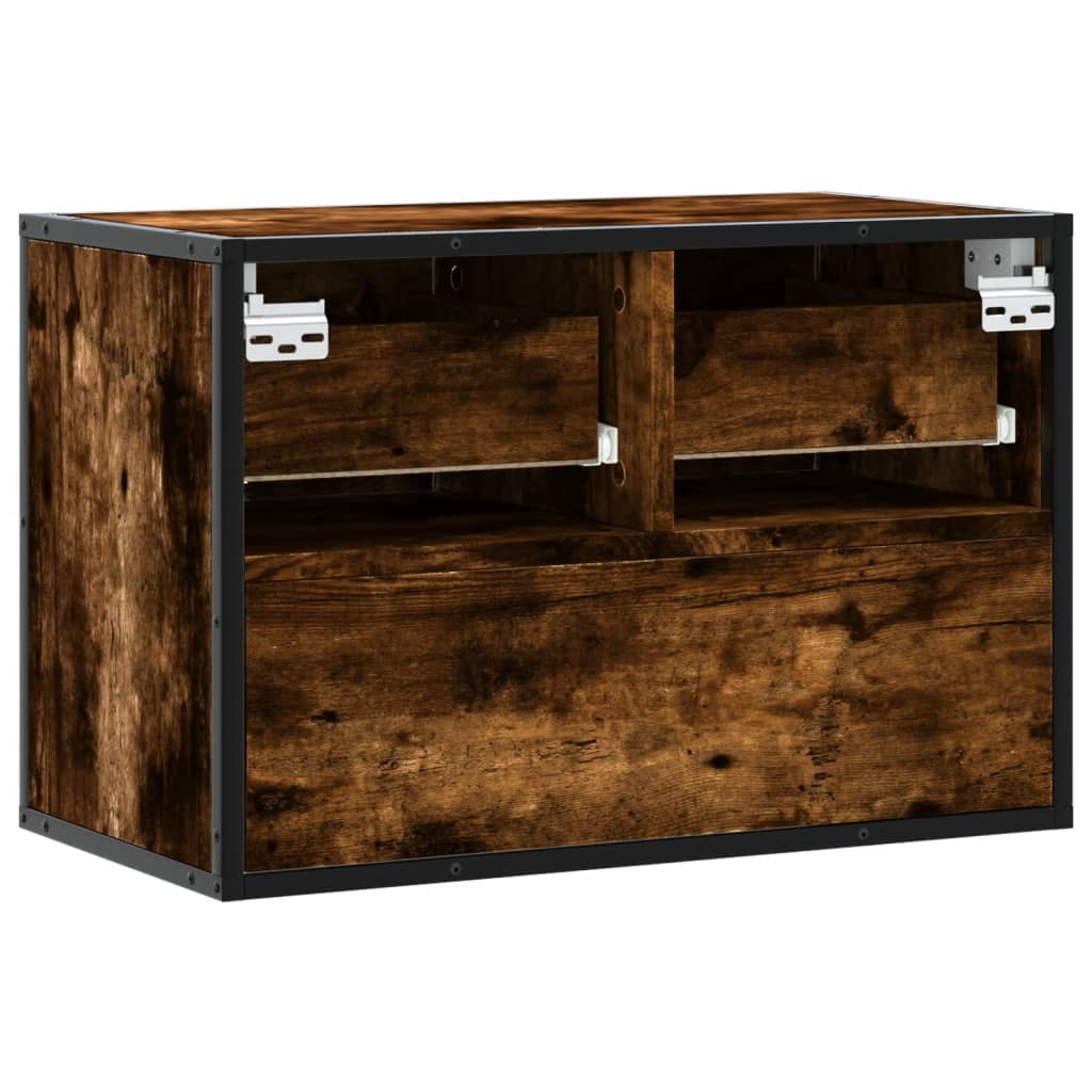vidaXL Szafka pod telewizor, przydymiony dąb, 60x31x39,5 cm