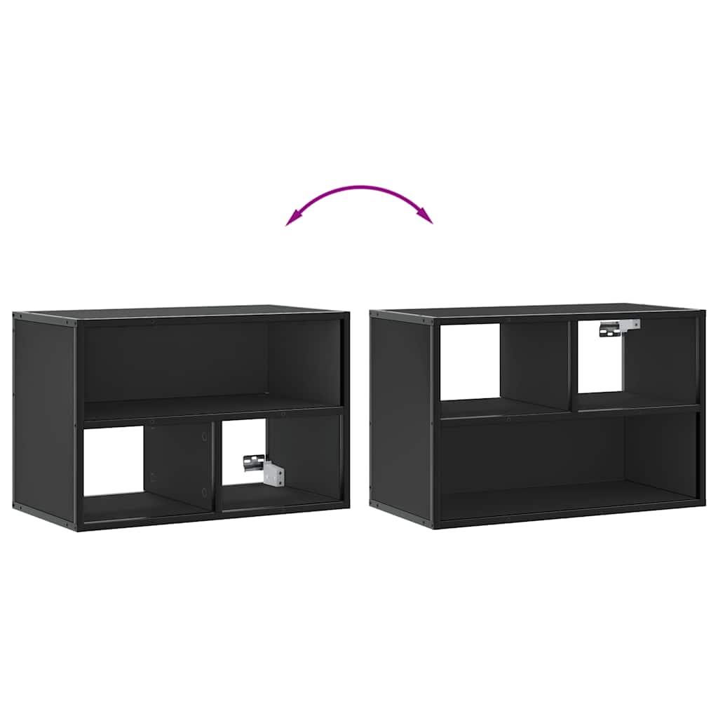 vidaXL Szafka pod telewizor, czarna, 60x31x39,5 cm