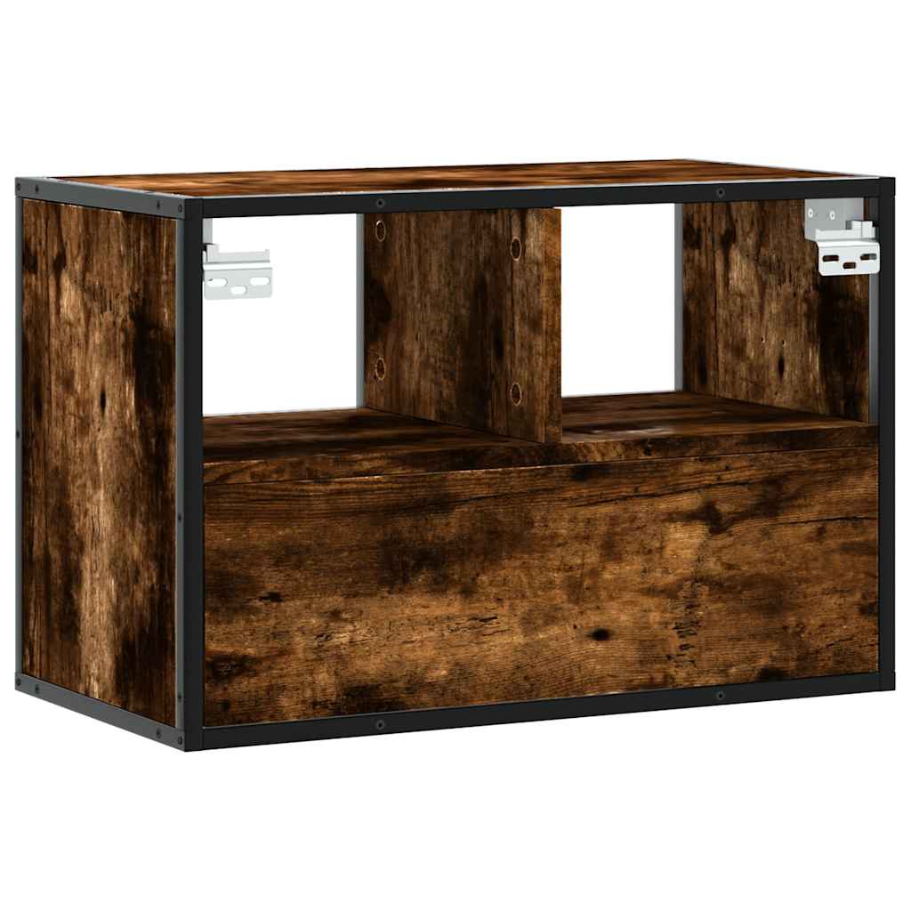 vidaXL Szafka pod telewizor, przydymiony dąb, 60x31x39,5 cm