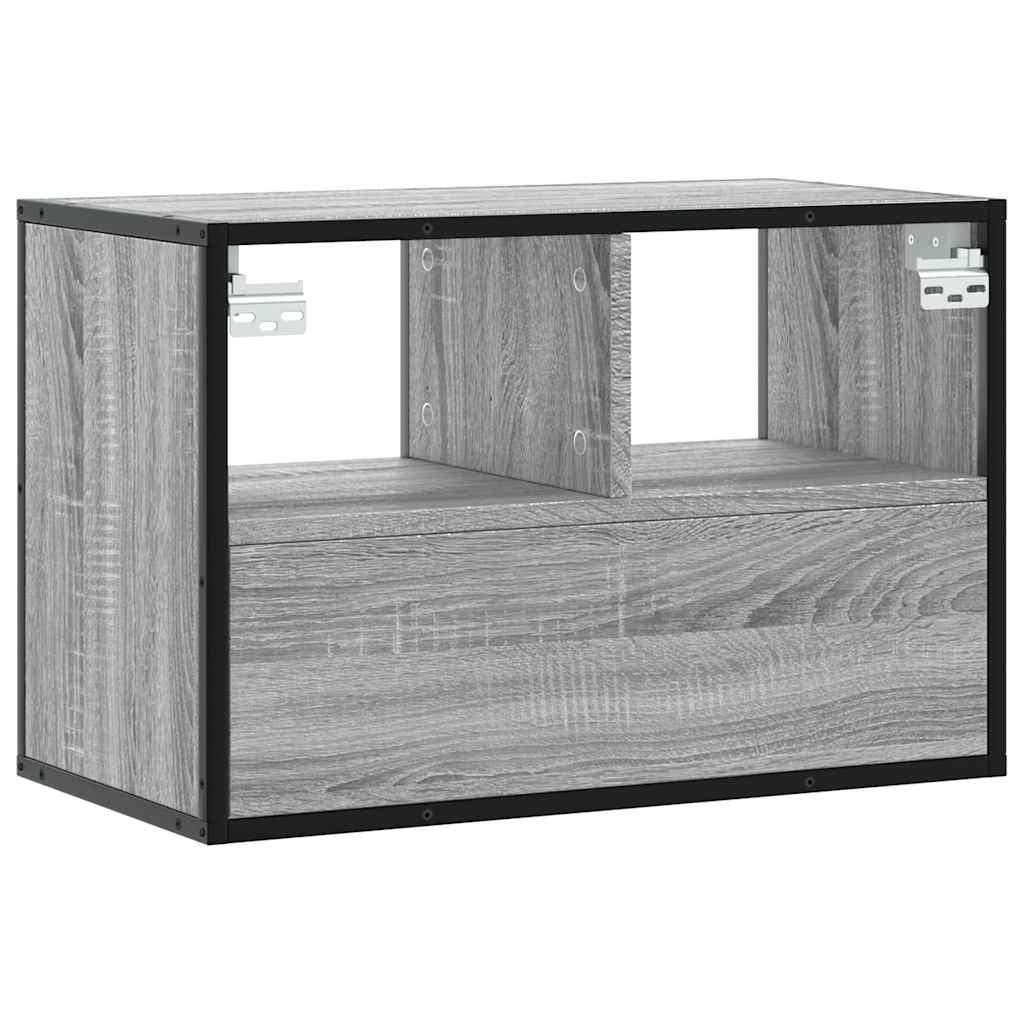 vidaXL Szafka pod telewizor, szary dąb sonoma, 60x31x39,5 cm