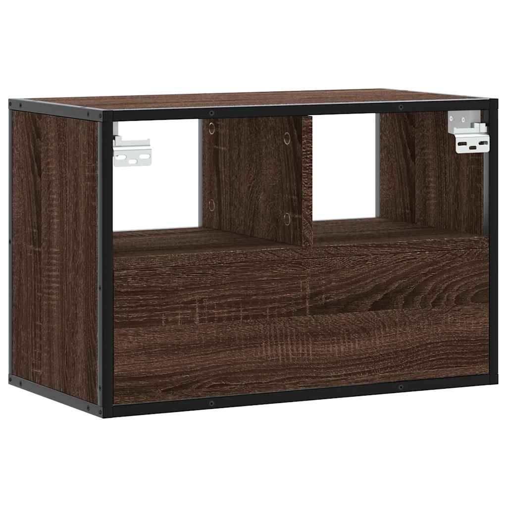 vidaXL Szafka pod telewizor, brązowy dąb, 60x31x39,5 cm