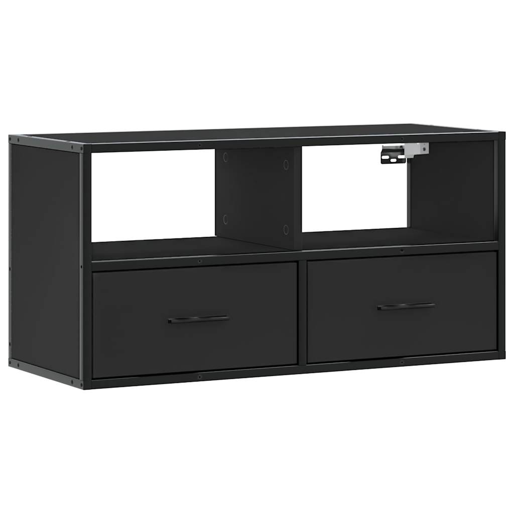 vidaXL Szafka pod telewizor, czarna, 80x31x39,5 cm