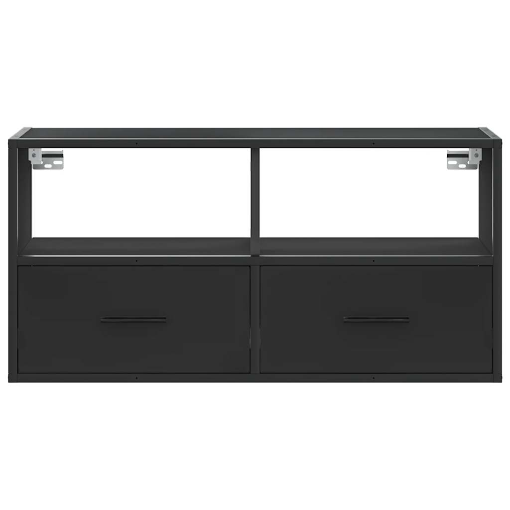 vidaXL Szafka pod telewizor, czarna, 80x31x39,5 cm