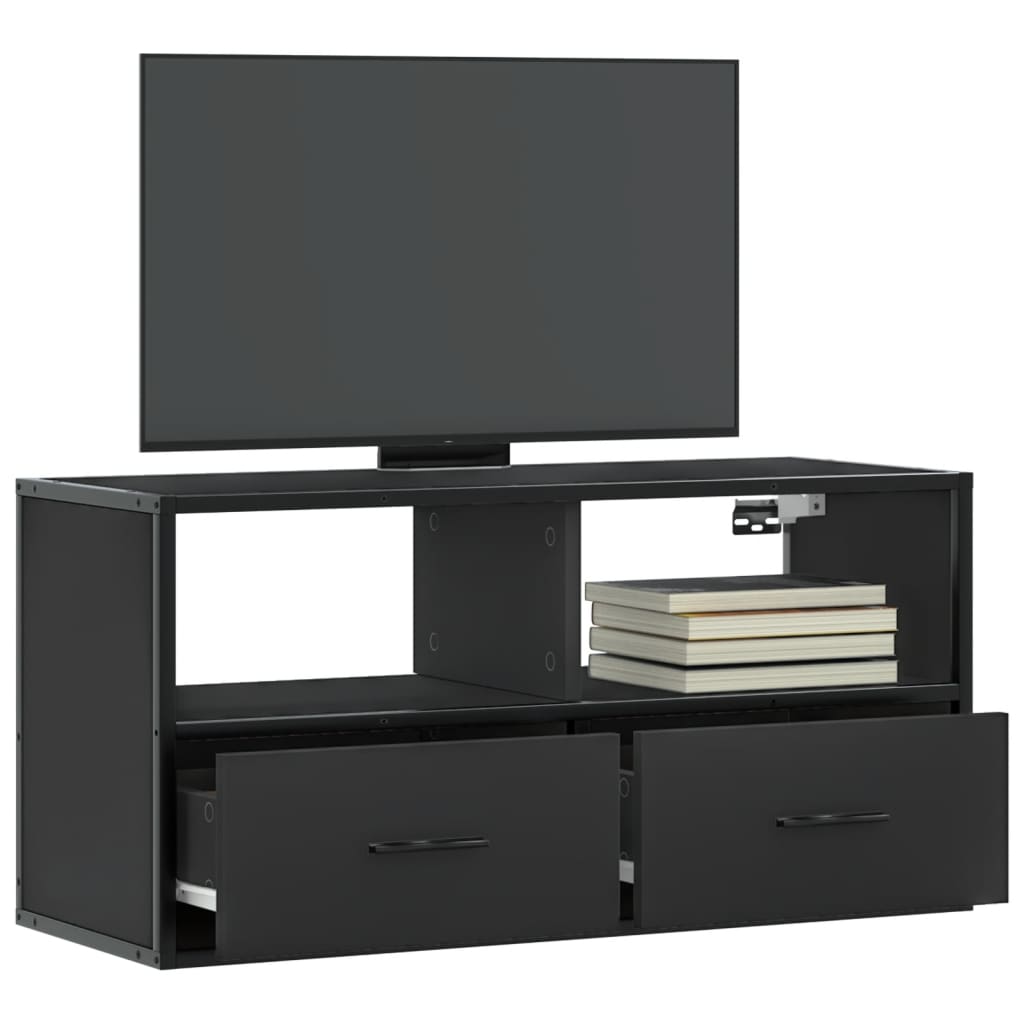vidaXL Szafka pod telewizor, czarna, 80x31x39,5 cm
