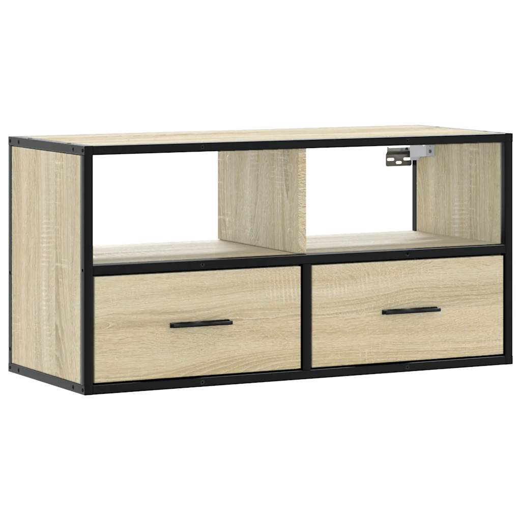 vidaXL Szafka pod telewizor, dąb sonoma, 80x31x39,5 cm