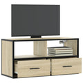 vidaXL Szafka pod telewizor, dąb sonoma, 80x31x39,5 cm