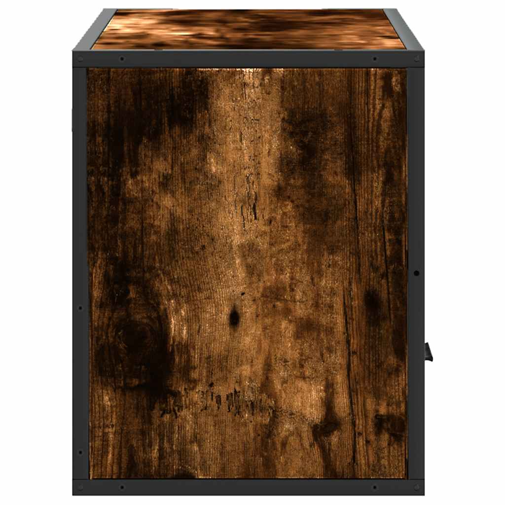 vidaXL Szafka pod telewizor, przydymiony dąb, 80x31x39,5 cm