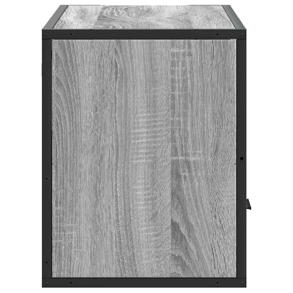 vidaXL Szafka pod telewizor, szary dąb sonoma, 80x31x39,5 cm