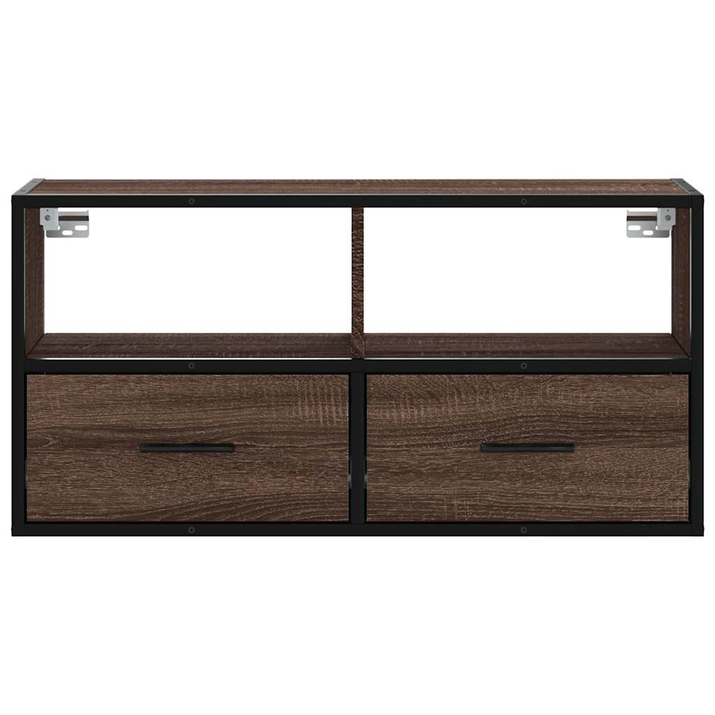 vidaXL Szafka pod telewizor, brązowy dąb, 80x31x39,5 cm