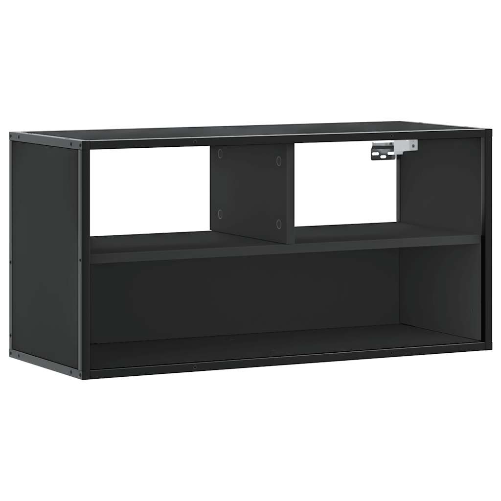 vidaXL Szafka pod telewizor, czarna, 80x31x39,5 cm