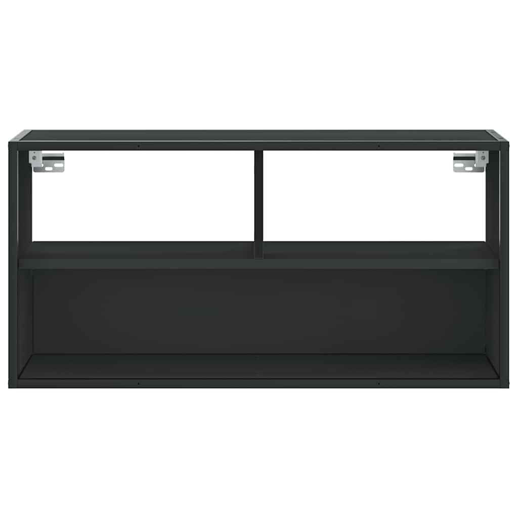 vidaXL Szafka pod telewizor, czarna, 80x31x39,5 cm