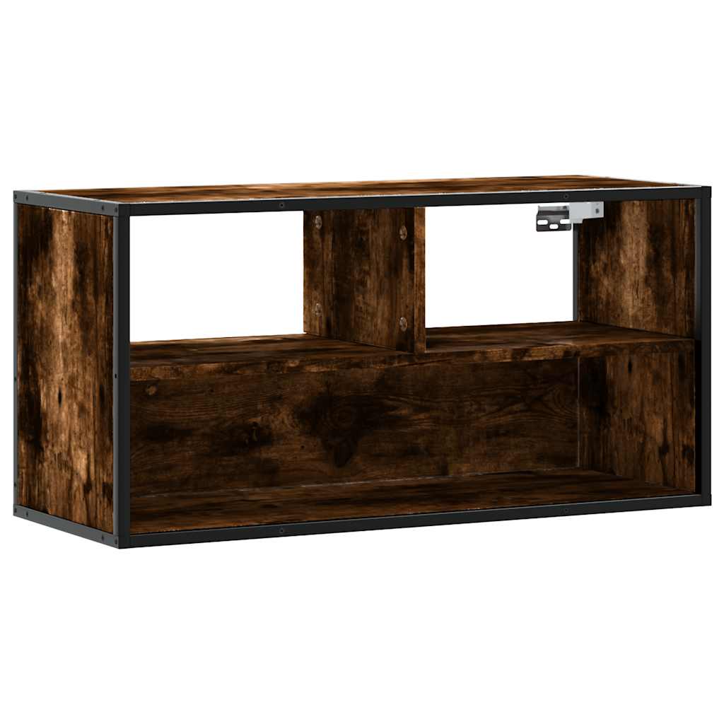 vidaXL Szafka pod telewizor, przydymiony dąb, 80x31x39,5 cm