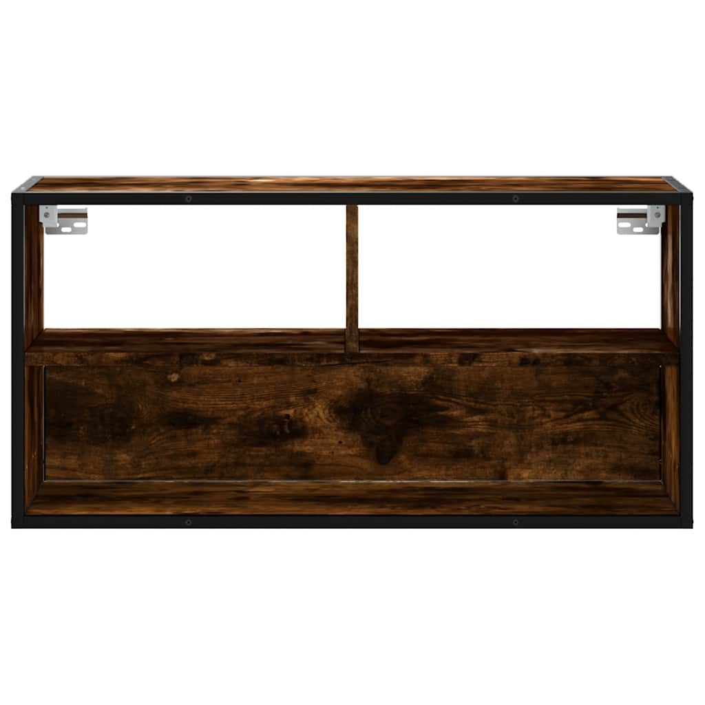 vidaXL Szafka pod telewizor, przydymiony dąb, 80x31x39,5 cm