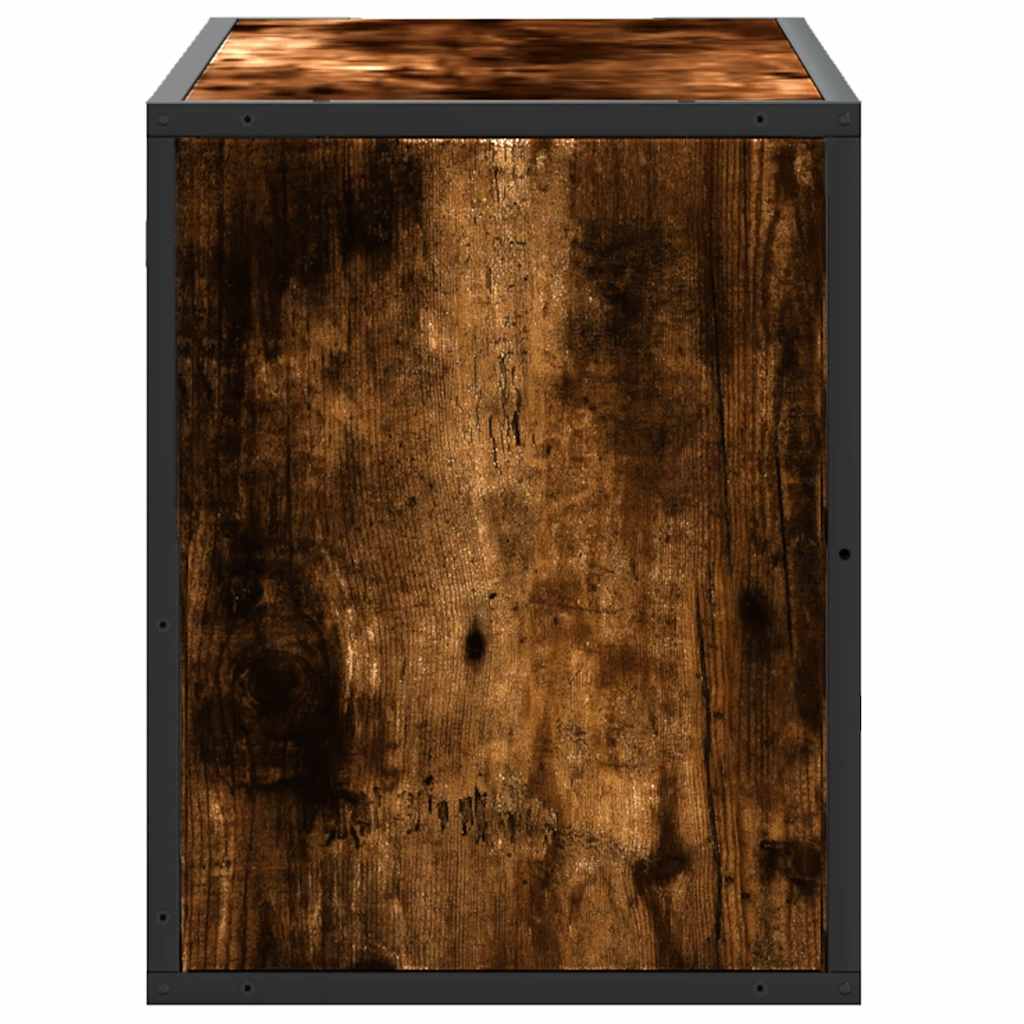 vidaXL Szafka pod telewizor, przydymiony dąb, 80x31x39,5 cm
