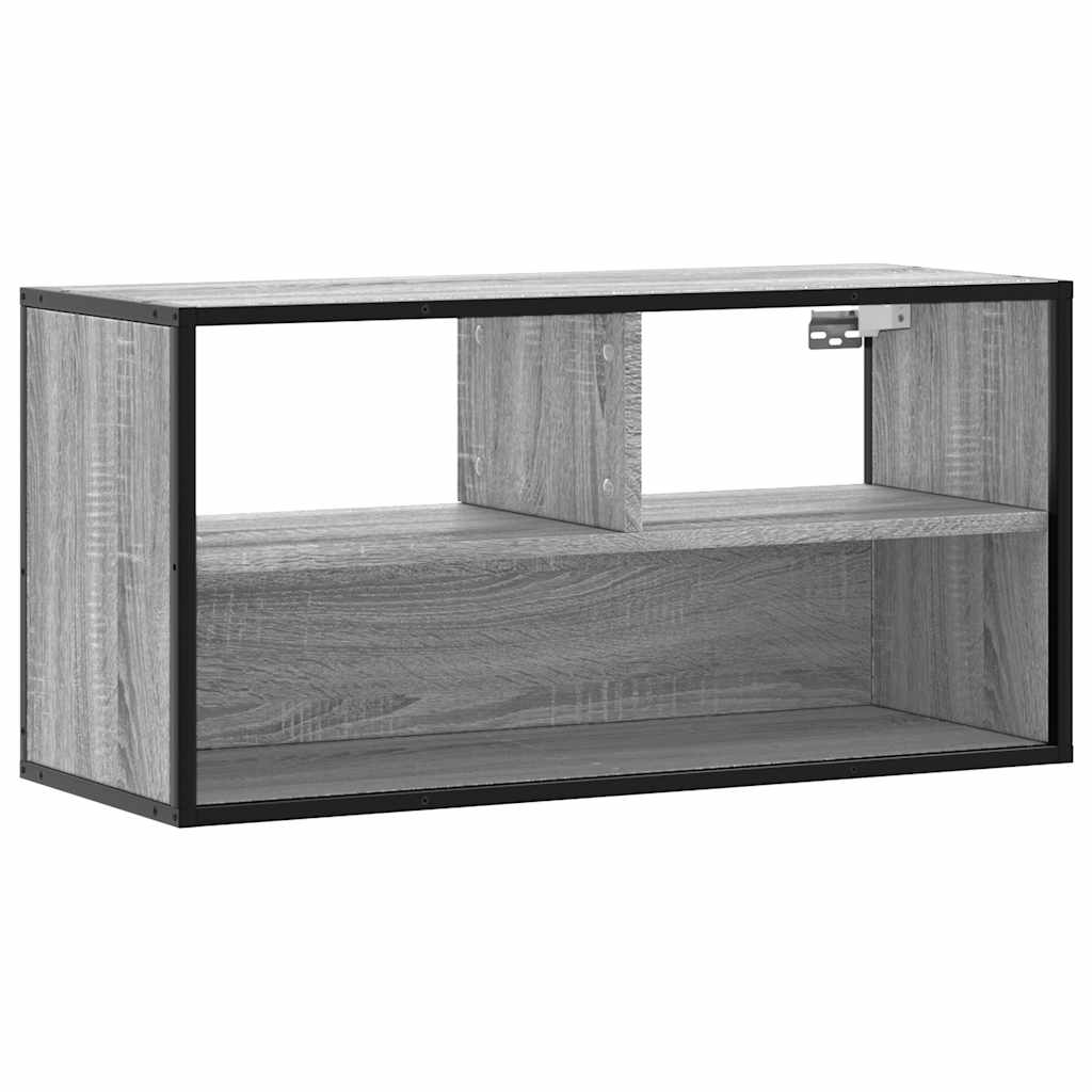 vidaXL Szafka pod telewizor, szary dąb sonoma, 80x31x39,5 cm