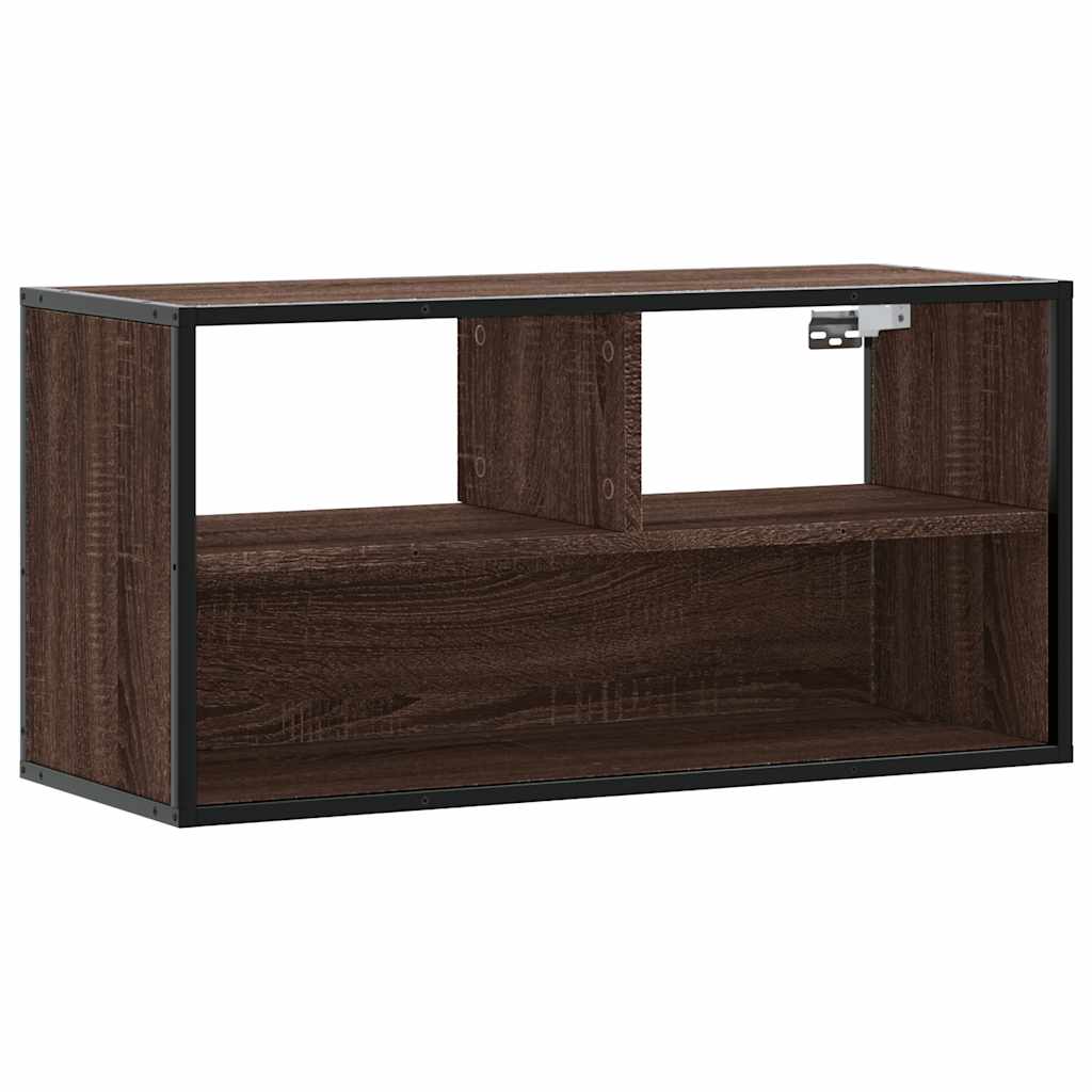 vidaXL Szafka pod telewizor, brązowy dąb, 80x31x39,5 cm
