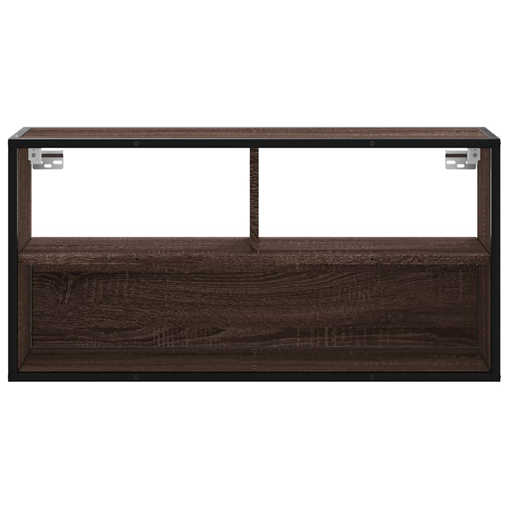 vidaXL Szafka pod telewizor, brązowy dąb, 80x31x39,5 cm