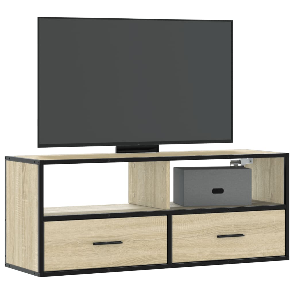 vidaXL Szafka pod telewizor, dąb sonoma, 100x31x39,5 cm