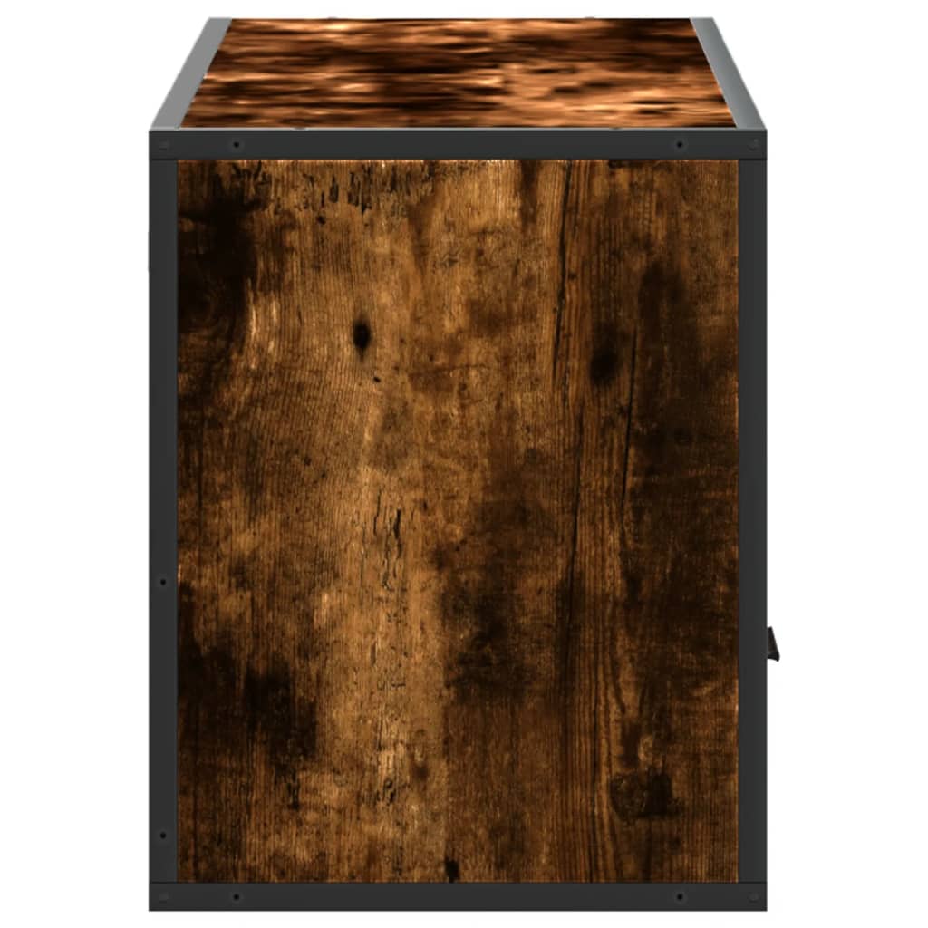 vidaXL Szafka pod telewizor, przydymiony dąb, 100x31x39,5 cm