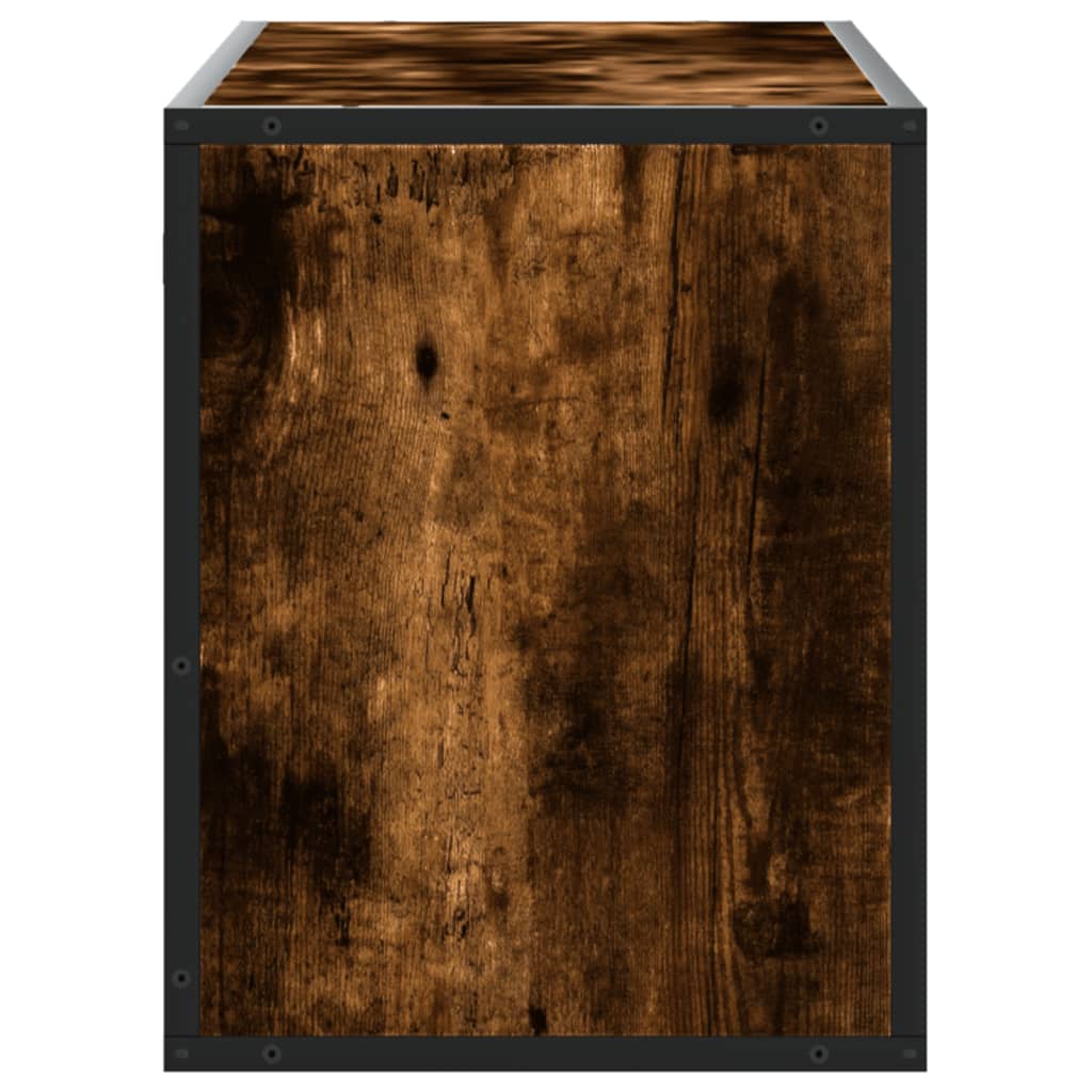 vidaXL Szafka pod telewizor, przydymiony dąb, 100x31x39,5 cm