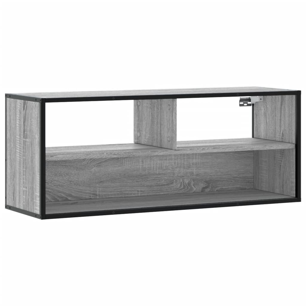 vidaXL Szafka pod telewizor, szary dąb sonoma, 100x31x39,5 cm