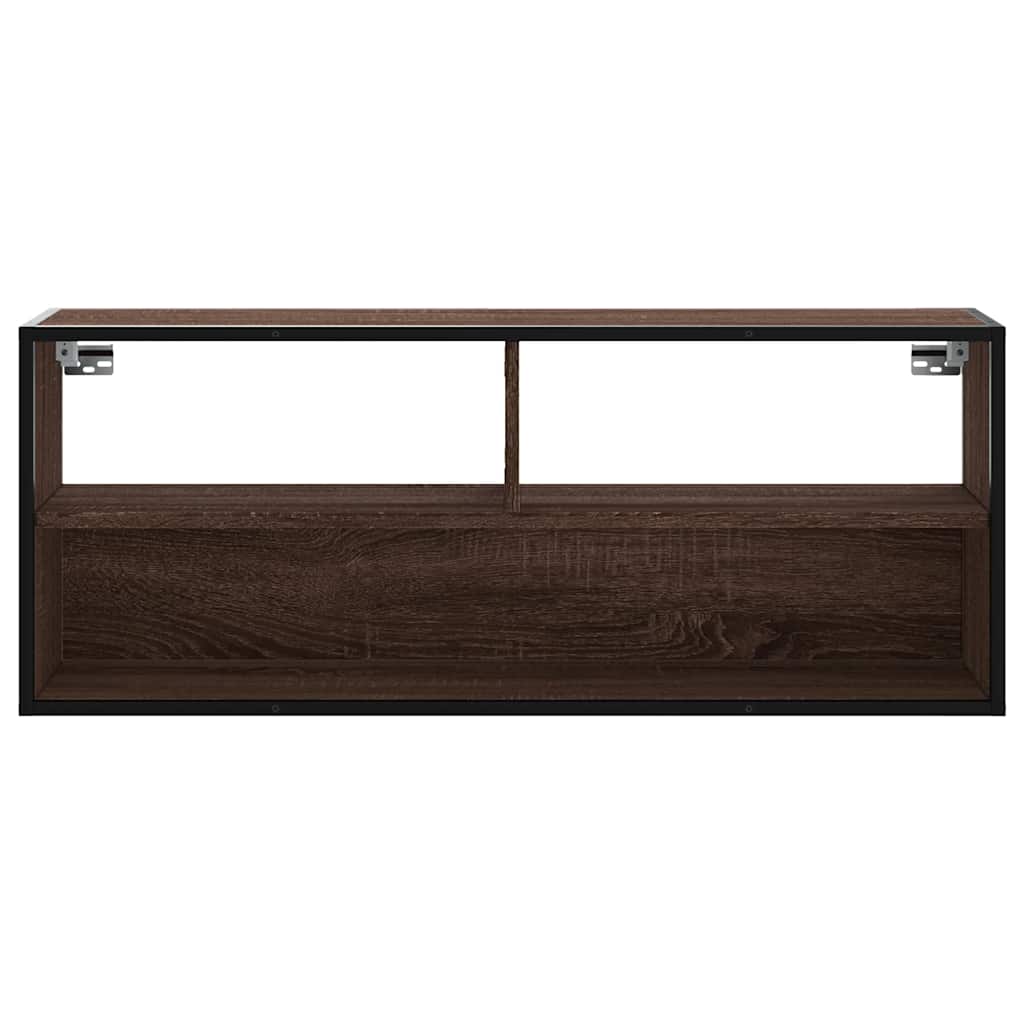 vidaXL Szafka pod telewizor, brązowy dąb, 100x31x39,5 cm