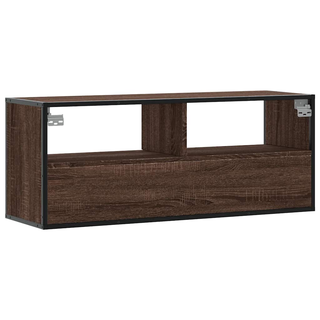 vidaXL Szafka pod telewizor, brązowy dąb, 100x31x39,5 cm
