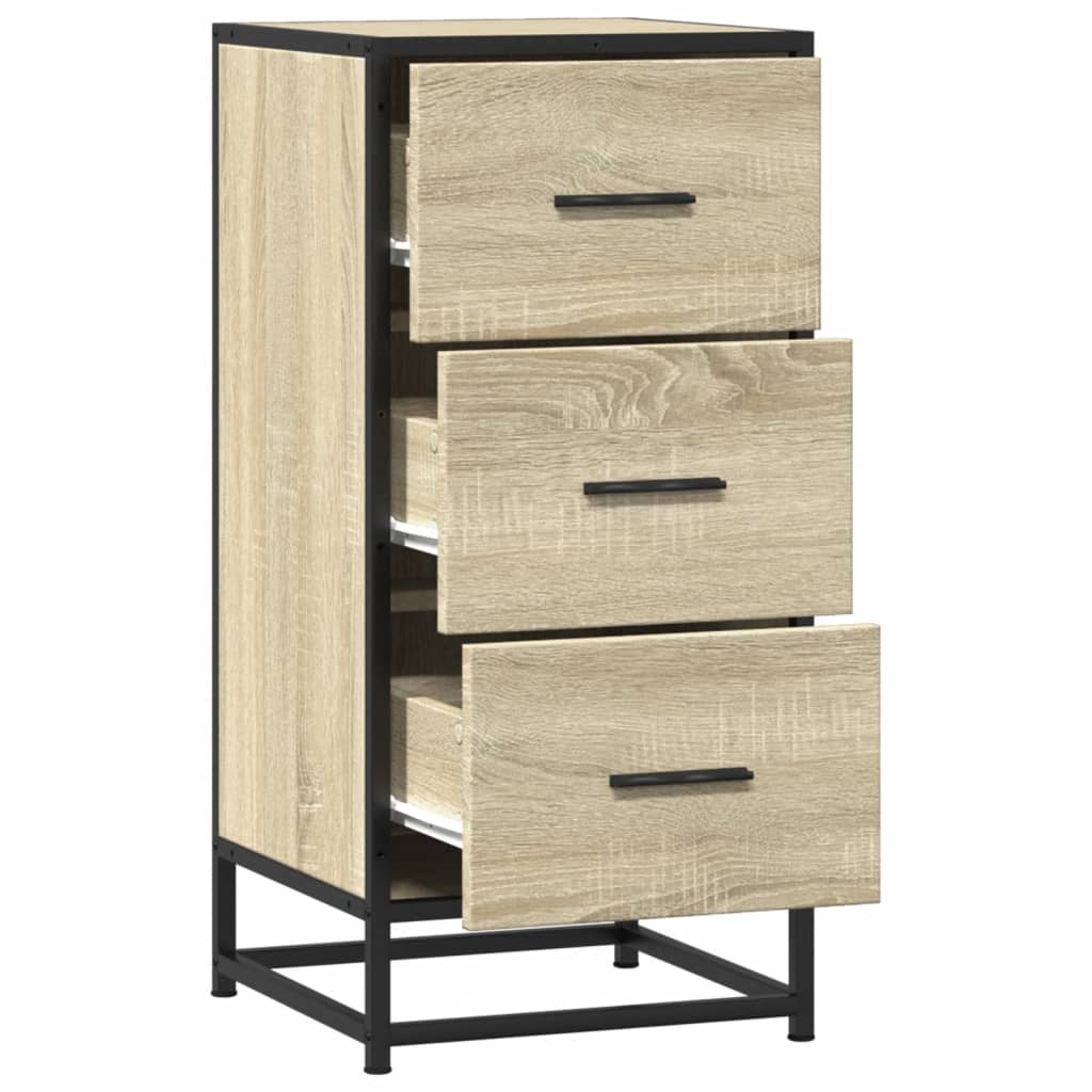 vidaXL Szafka, dąb sonoma, 35,5x35x76 cm, materiał drewnopochodny