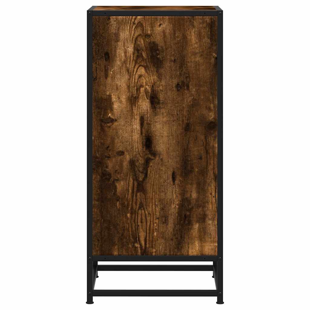 vidaXL Szafka, przydymiony dąb, 35,5x35x76 cm, materiał drewnopochodny