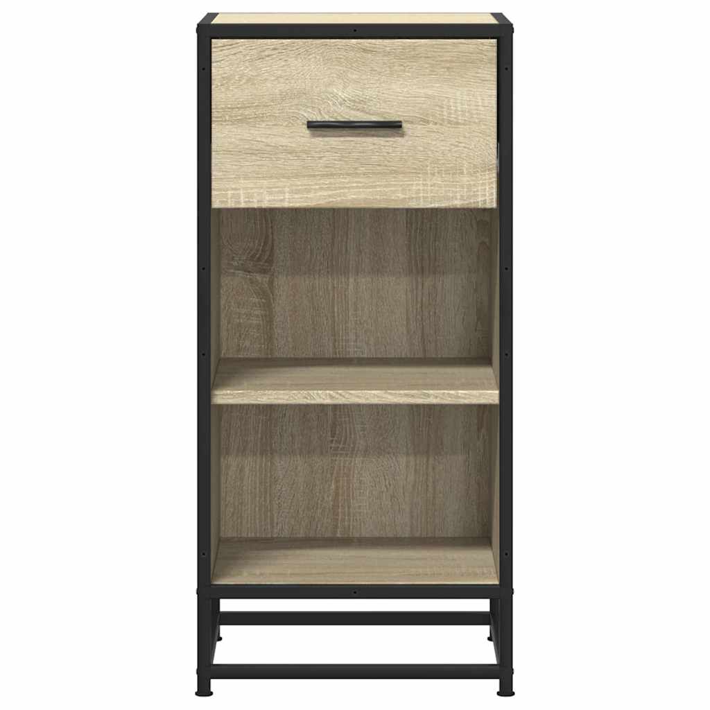 vidaXL Szafka, dąb sonoma, 35,5x35x76 cm, materiał drewnopochodny