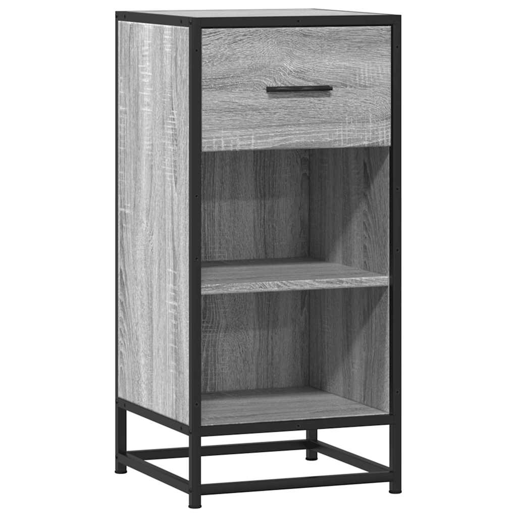 vidaXL Szafka, szary dąb sonoma, 35,5x35x76 cm materiał drewnopochodny