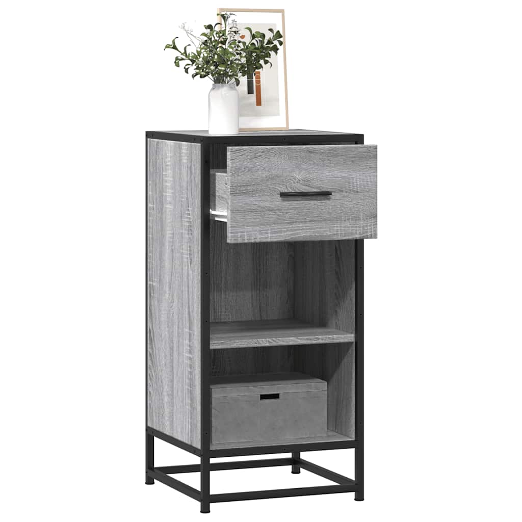 vidaXL Szafka, szary dąb sonoma, 35,5x35x76 cm materiał drewnopochodny