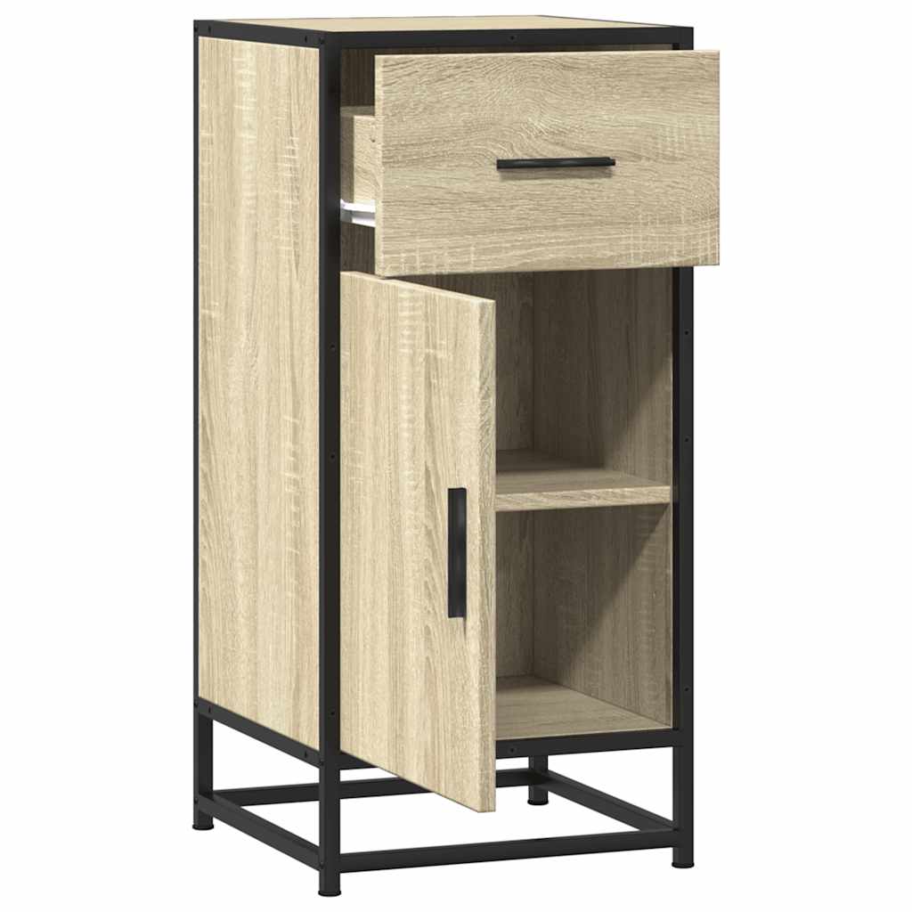 vidaXL Szafka, dąb sonoma, 35,5x35x76 cm, materiał drewnopochodny