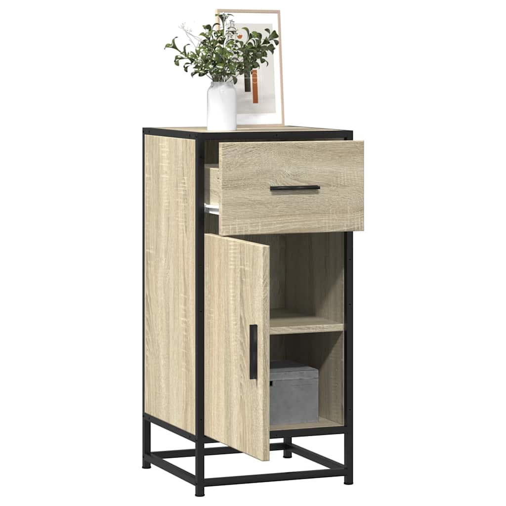vidaXL Szafka, dąb sonoma, 35,5x35x76 cm, materiał drewnopochodny