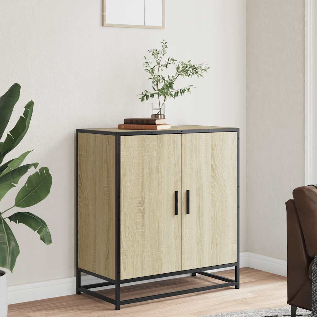 vidaXL Szafka, dąb sonoma, 68x35x76 cm, materiał drewnopochodny