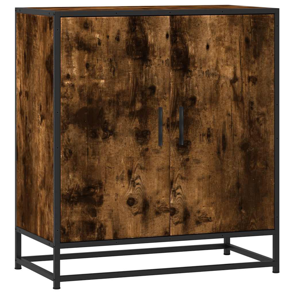 vidaXL Szafka, przydymiony dąb, 68x35x76 cm, materiał drewnopochodny