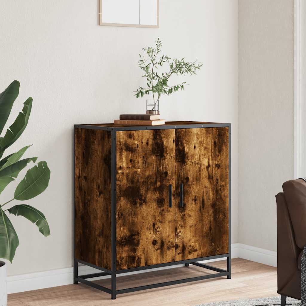 vidaXL Szafka, przydymiony dąb, 68x35x76 cm, materiał drewnopochodny