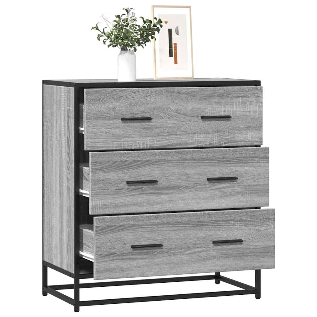 vidaXL Szafka, szary dąb sonoma, 68x35x76 cm materiał drewnopochodny