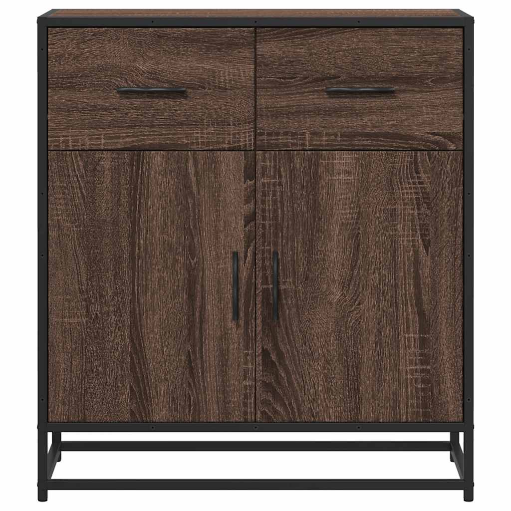 vidaXL Komoda, brązowy dąb, 68x35x76 cm, materiał drewnopochodny