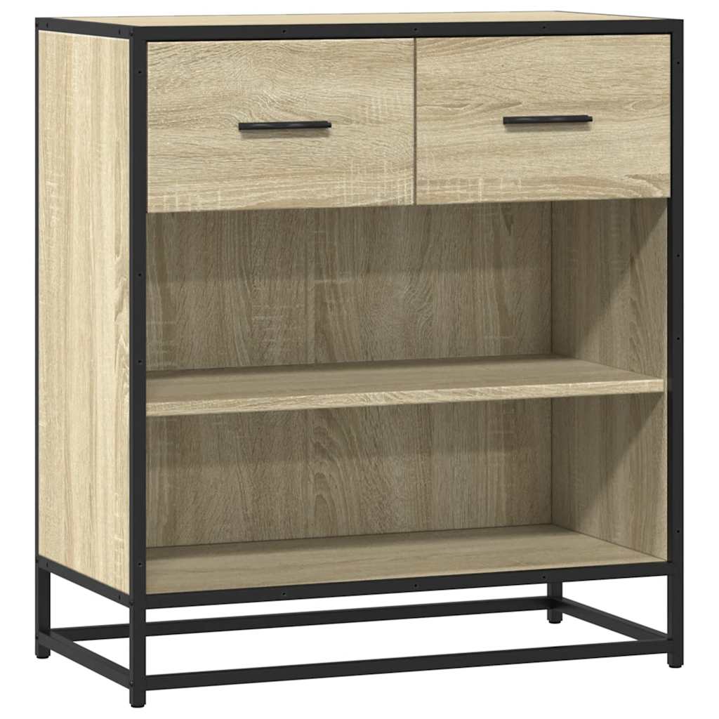 vidaXL Komoda, dąb sonoma, 68x35x76 cm, materiał drewnopochodny
