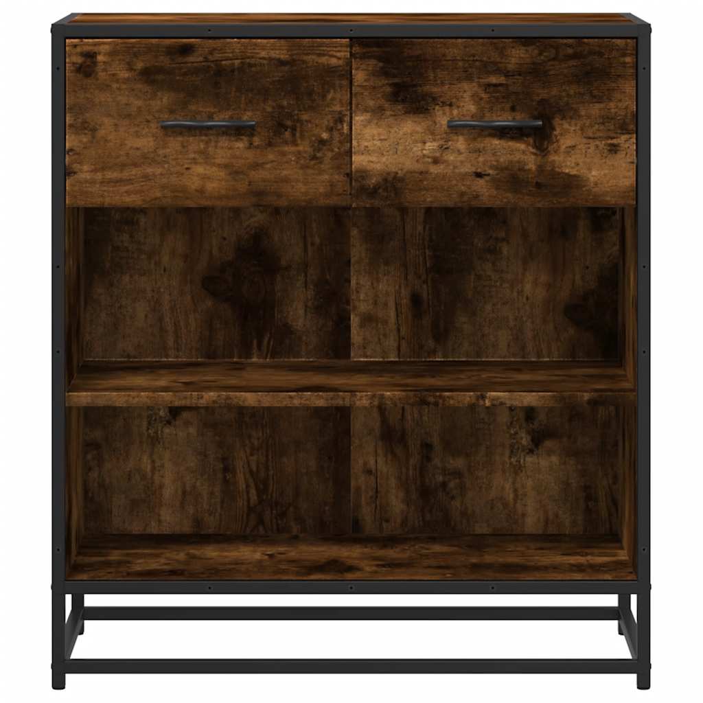 vidaXL Komoda, przydymiony dąb, 68x35x76 cm, materiał drewnopochodny