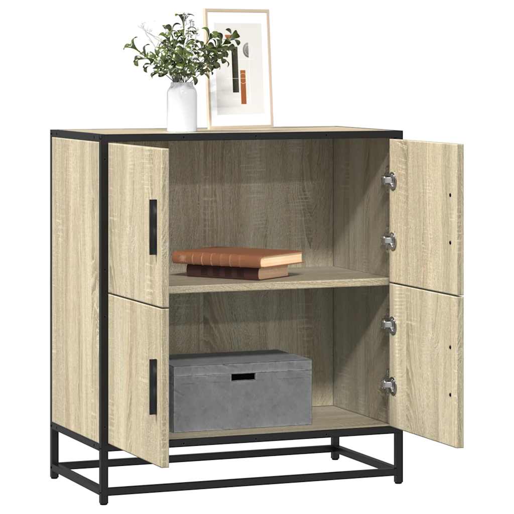 vidaXL Komoda, dąb sonoma, 68x35x76 cm, materiał drewnopochodny