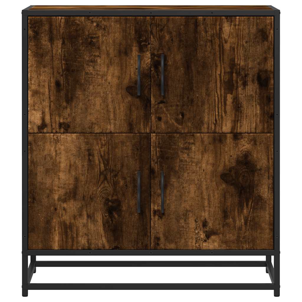 vidaXL Komoda, przydymiony dąb, 68x35x76 cm, materiał drewnopochodny