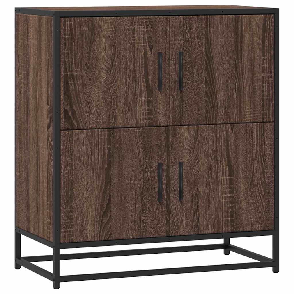vidaXL Komoda, brązowy dąb, 68x35x76 cm, materiał drewnopochodny