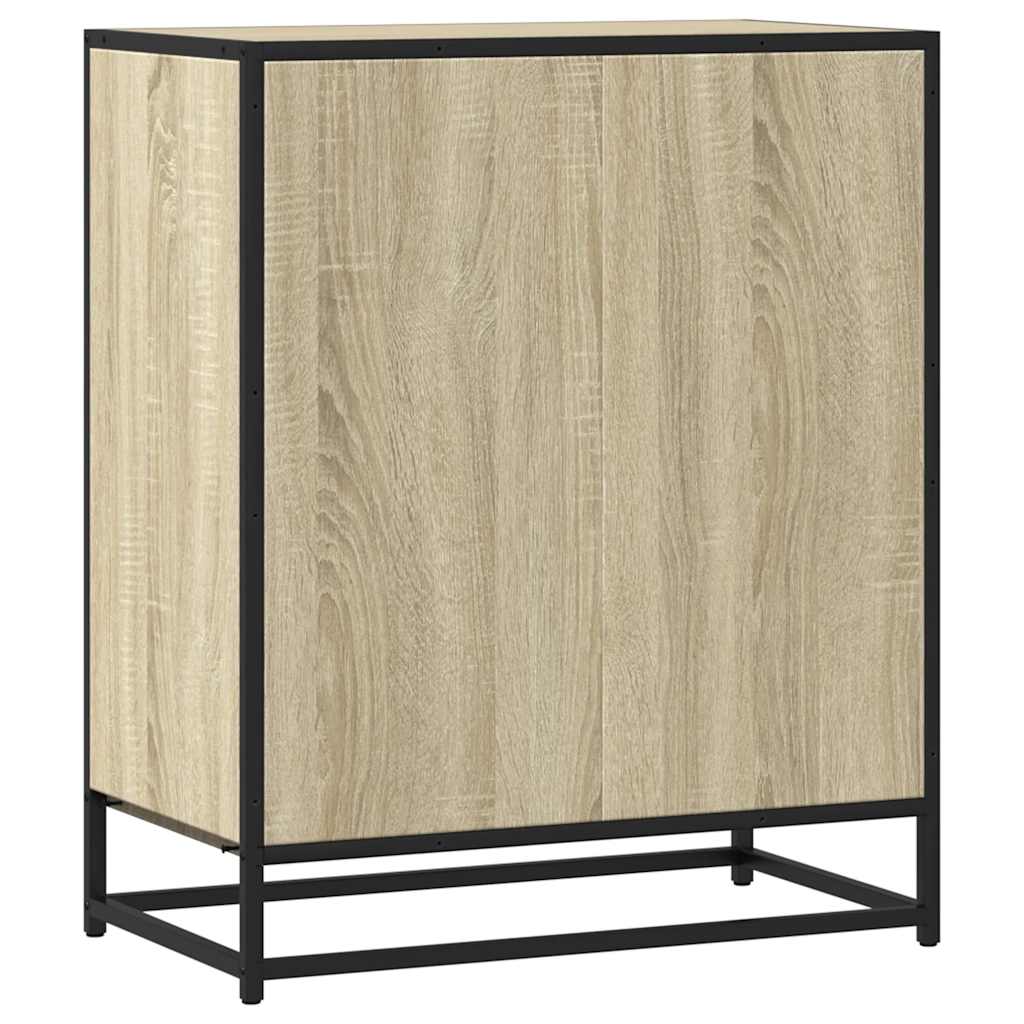 vidaXL Komoda, dąb sonoma, 62x35x76 cm, materiał drewnopochodny