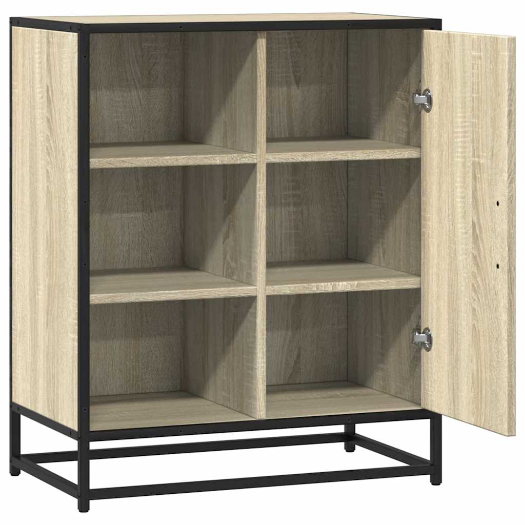 vidaXL Komoda, dąb sonoma, 62x35x76 cm, materiał drewnopochodny