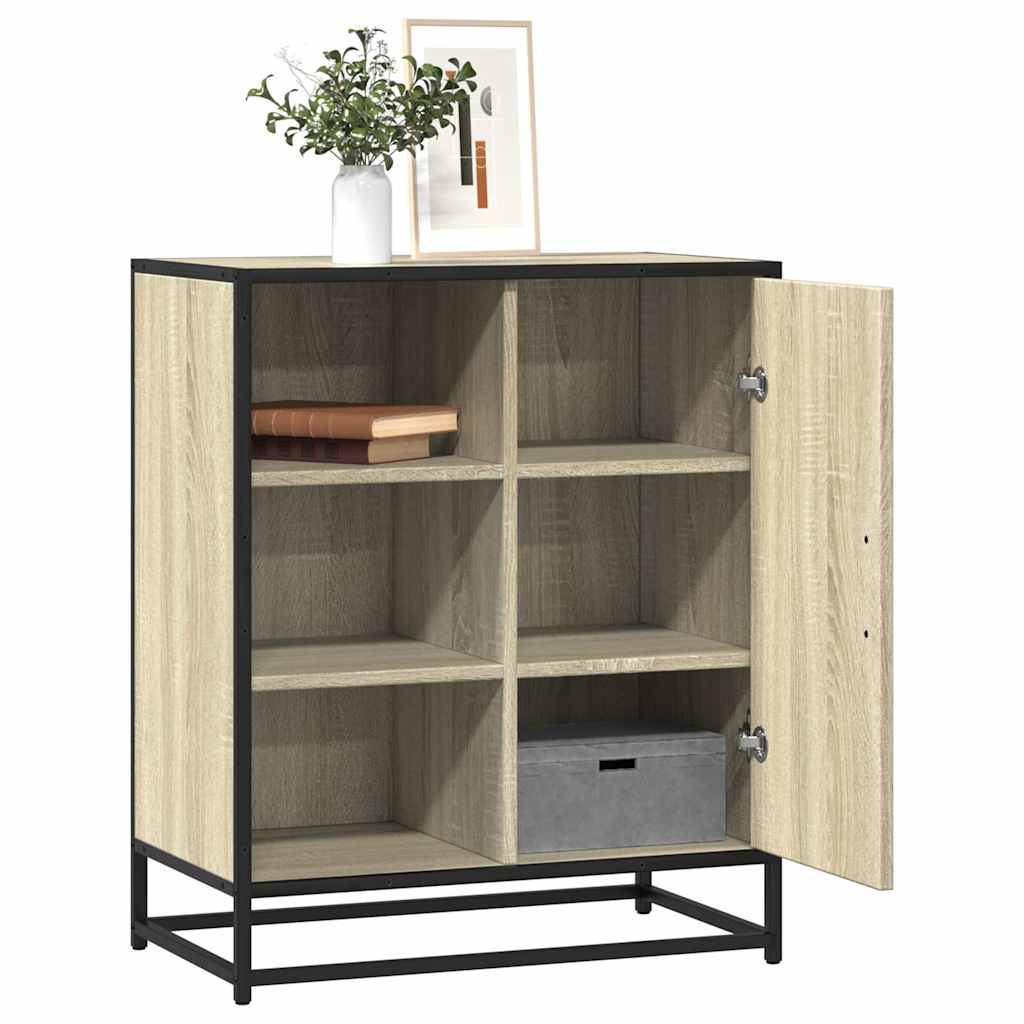 vidaXL Komoda, dąb sonoma, 62x35x76 cm, materiał drewnopochodny