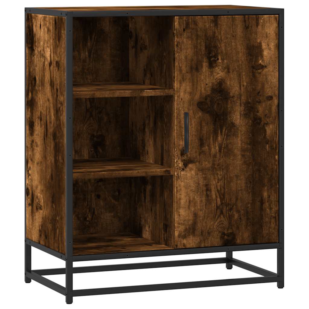 vidaXL Komoda, przydymiony dąb, 62x35x76 cm, materiał drewnopochodny