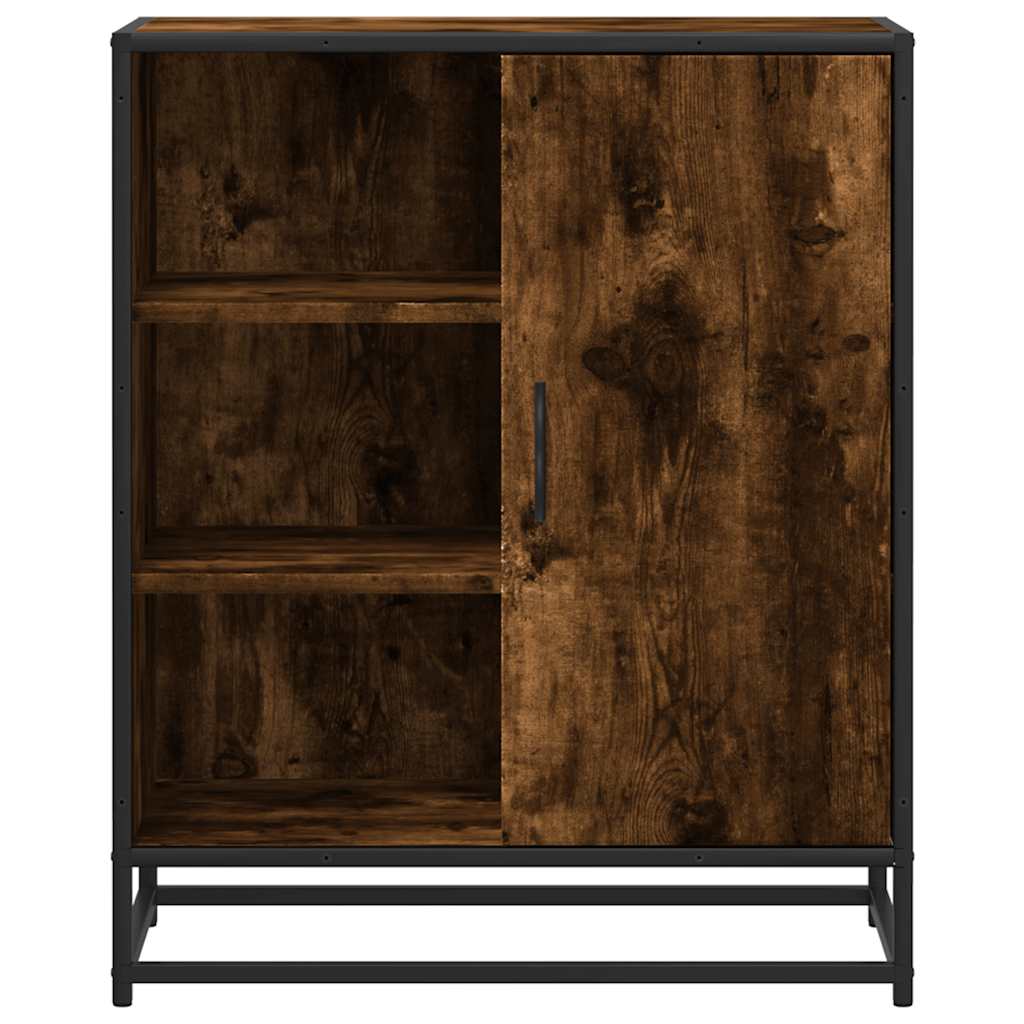 vidaXL Komoda, przydymiony dąb, 62x35x76 cm, materiał drewnopochodny